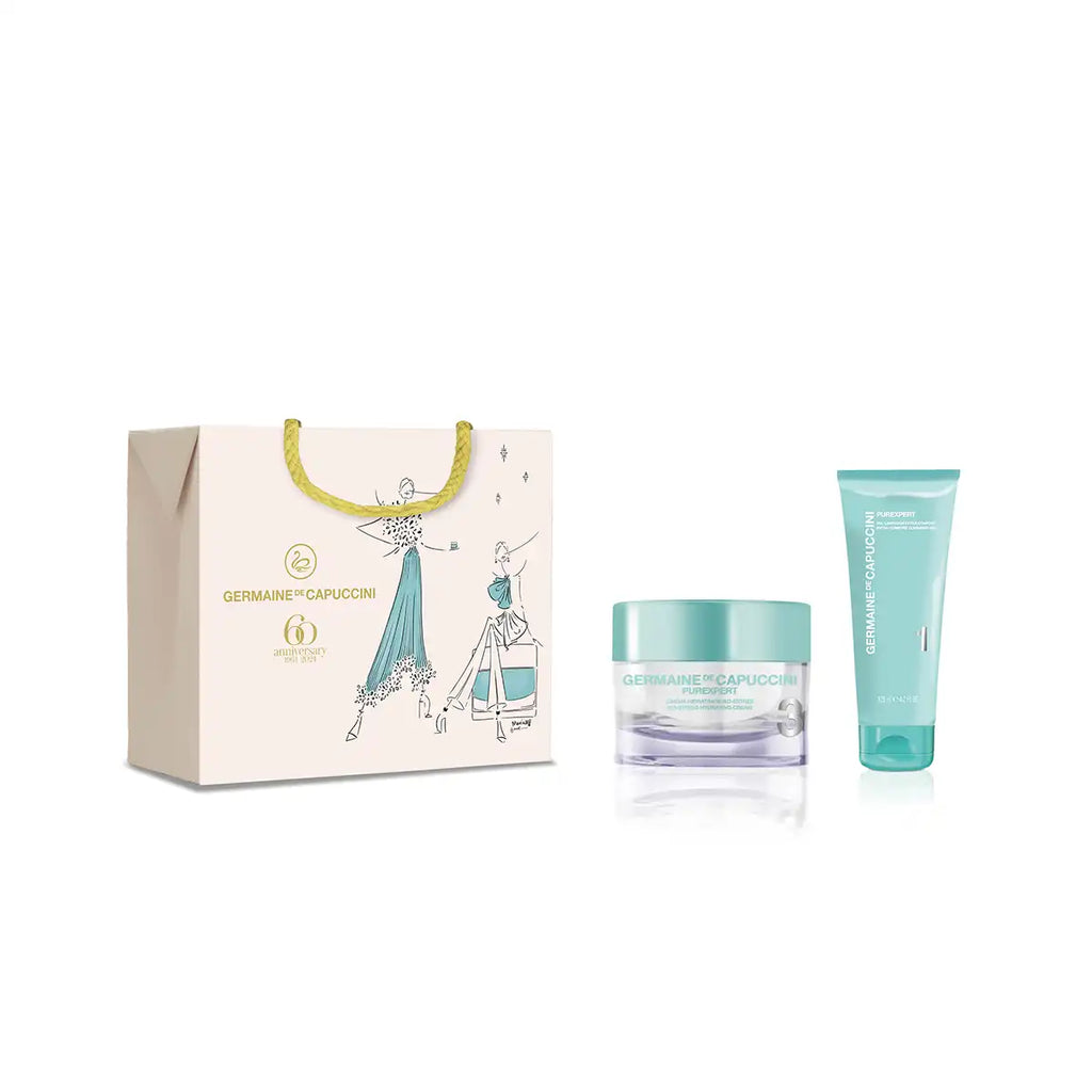 Purexpert No-Stress Set - комплект за почистване и хидратация за комбинирана кожа, 1 бр