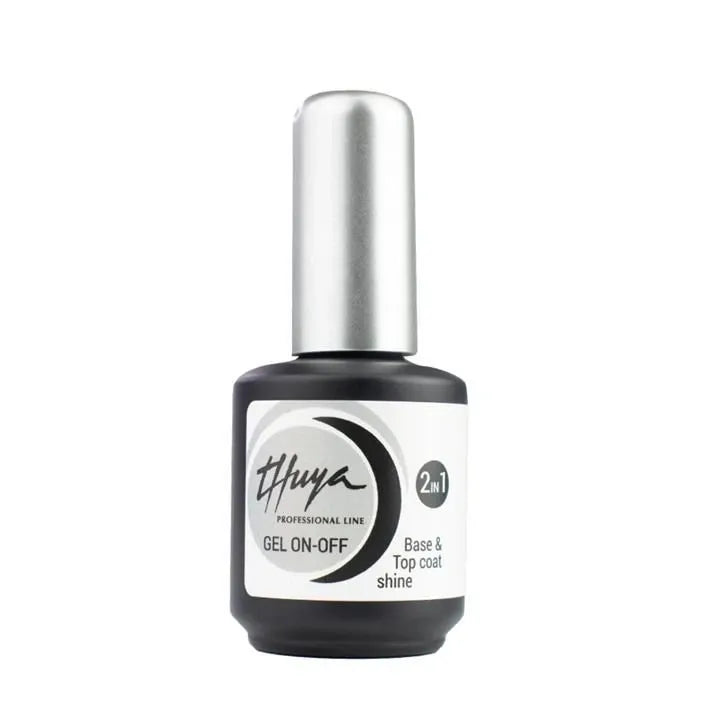 PRO THUYA GEL ON-OFF TOP COAT/BASE 2IN1 - топ/база гел лак 2в1, 14 mL