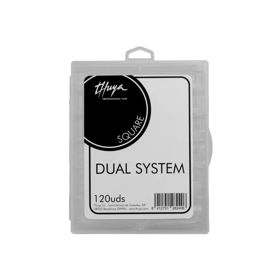 PRO THUYA ACC TIPS DUAL SYSTEM SQUARE - горни форми 120 бр, 120 бр