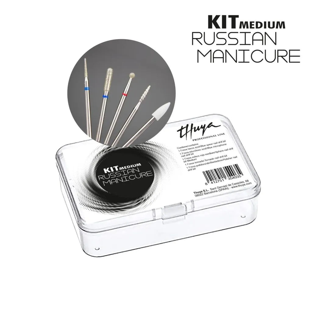 PRO THUYA ACC KIT MEDIUM RUSSIAN MANICURE - накрайници за ел. пила, 1 бр