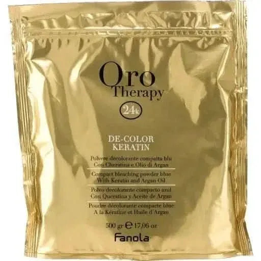 PRO Oro Therapy De-Color Keratin Blue Bleaching Powder, 500 g