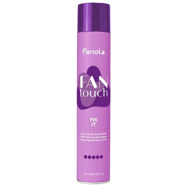 Fantouch Fix It Extra Strong Hairspray - устойчив на влага и вятър за безупречни прически, 500 mL