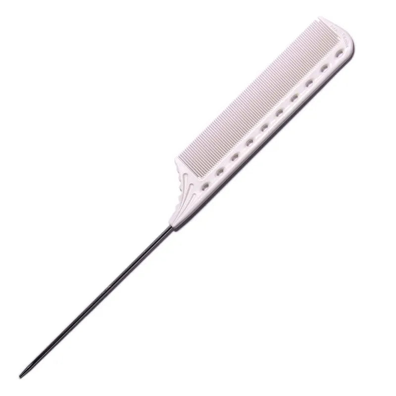 PRO YS-112 TAIL COMB WHITE - гребен с опашка, 1 бр.