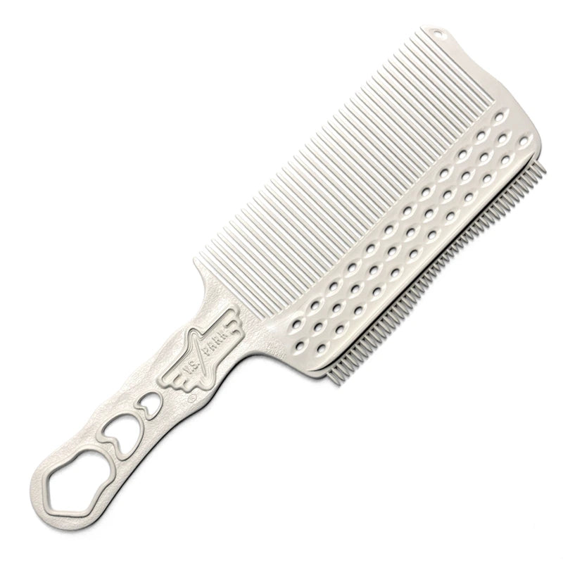 PRO YS-S282RT BARBER COMB WHITE - бръснарски гребен, 240 mm, 1 бр.