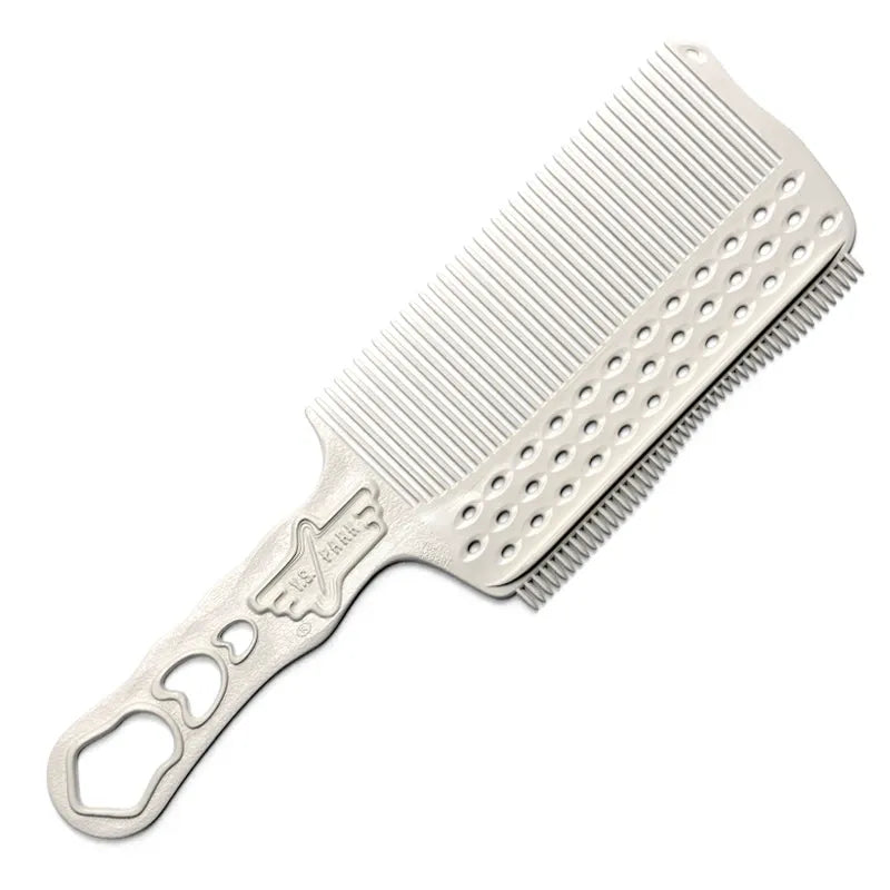 PRO YS-S282RT BARBER COMB WHITE - бръснарски гребен, 1 бр.