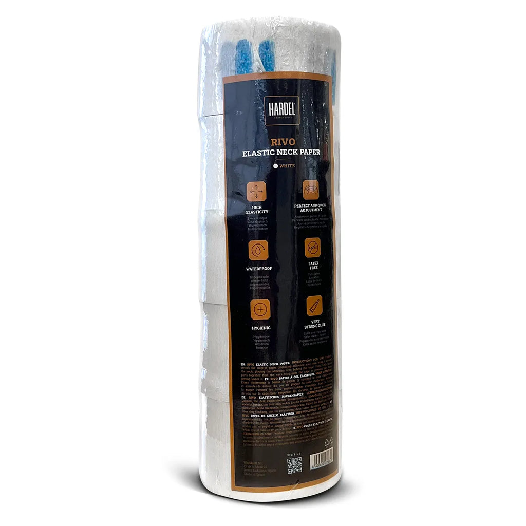 PRO Elastic Neck Paper Black - еластична бръснарска хартия, #White