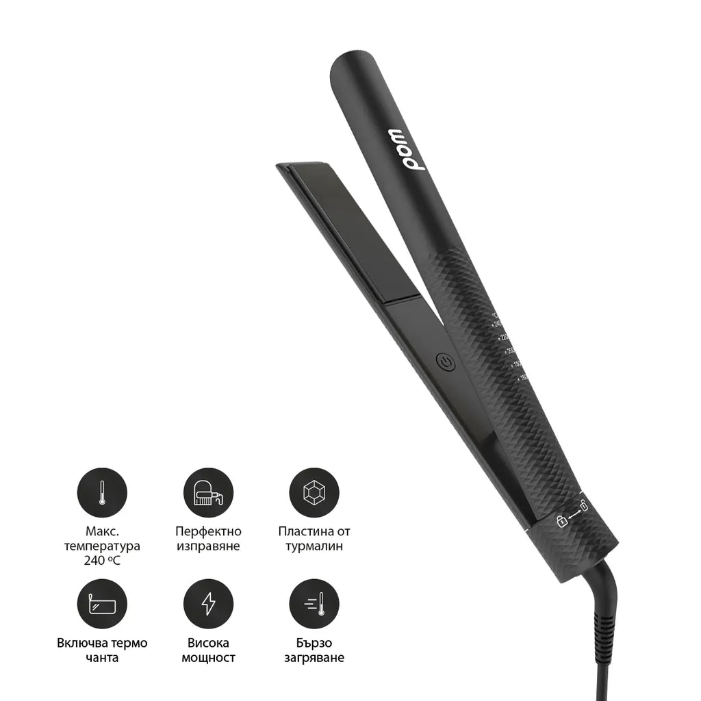 PRO ENERGY Straightener Black - преса за коса