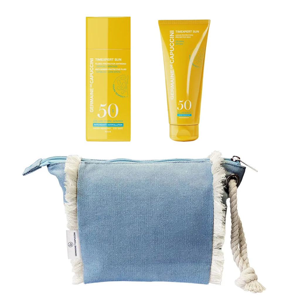 Комплект FEEL SUN - анти-ейдж флуид лице с цвят SPF50  + AFTER-SUN за лице, 2, 1 бр.