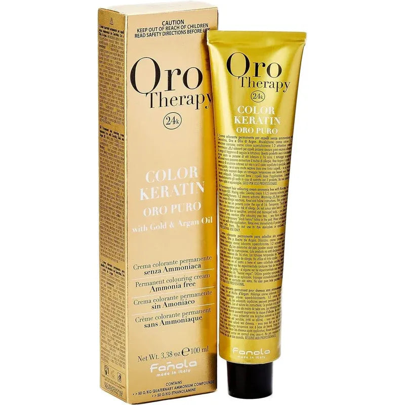 Oro Therapy Color Keratin - безамонячна боя за коса. Палитра 5